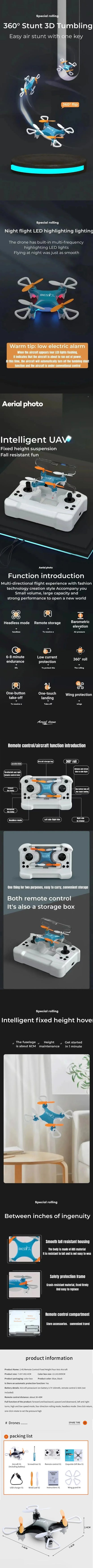 Drone Mini Remote Control Aircraft
