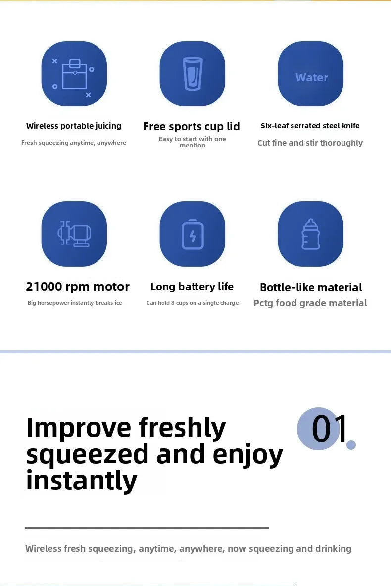 JuiceGo Mini Portable Blender