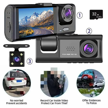 Dash Cam W/ IR Night Vision Loop Recording