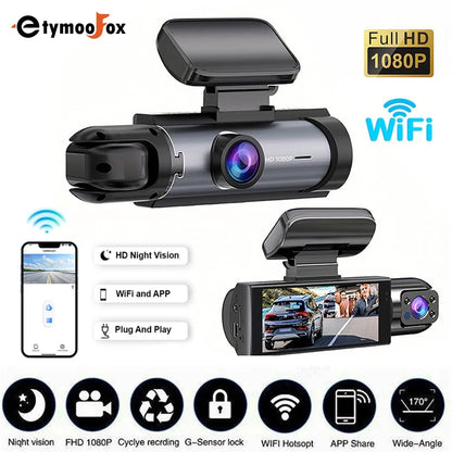 DualView 1080P WiFi Dash Cam