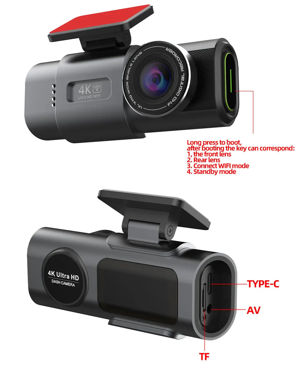 UHD Recording Car Camera DVR Night