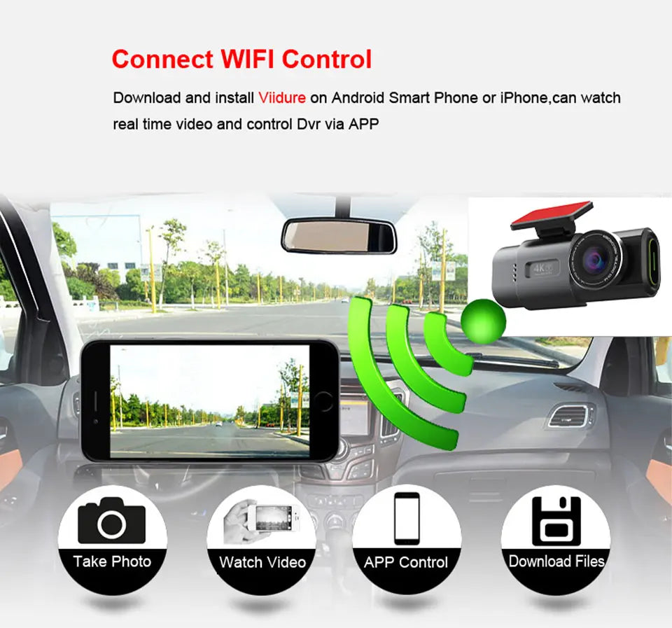 UHD Recording Car Camera DVR Night