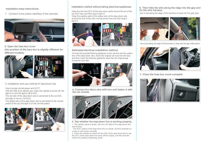 Dashcam for cars 4 Channe