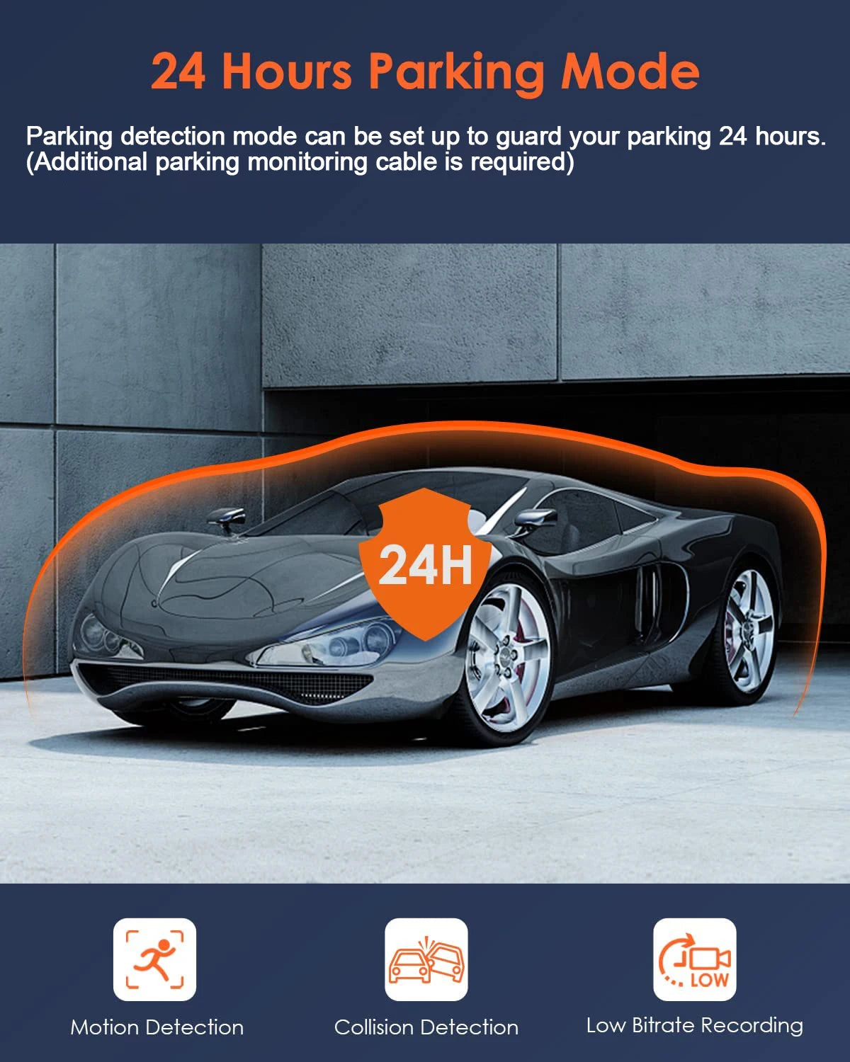 Dash Cam W/ IR Night Vision Loop Recording