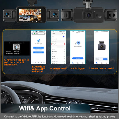 Dashcam for cars 4 Channe