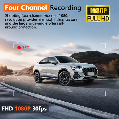 Dashcam for cars 4 Channe