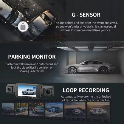 Dashcam for cars 4 Channe
