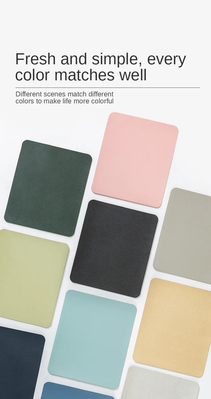 LeatherGlide PU Mouse Pad