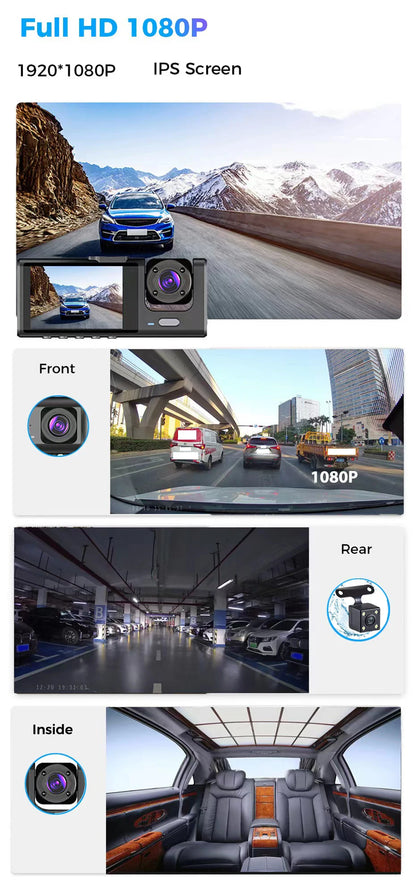 Dash Cam W/ IR Night Vision Loop Recording