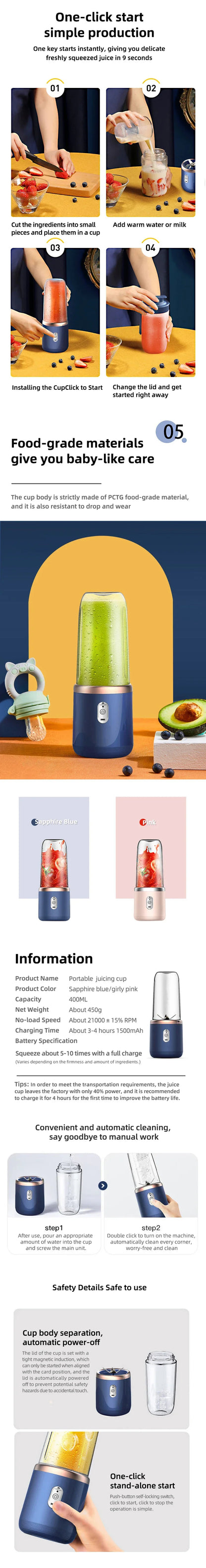 BlendGo Pro Portable Blender