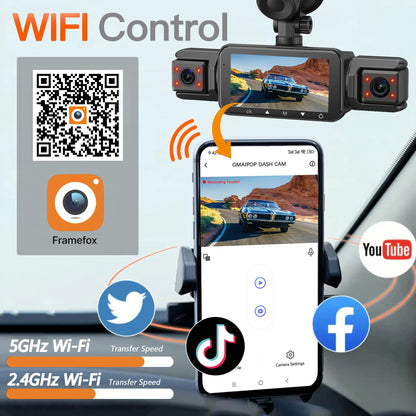 Dashcam for cars 4 Channe