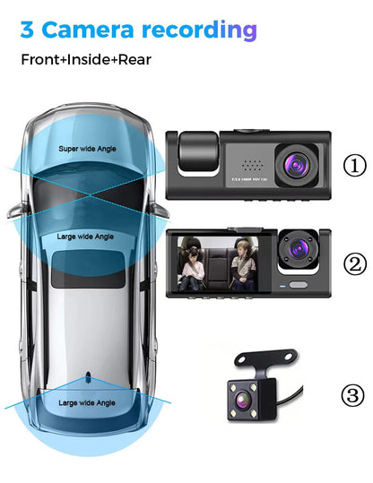 Dash Cam W/ IR Night Vision Loop Recording