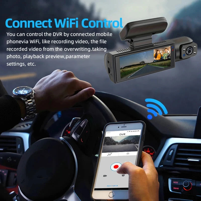 DualView 1080P WiFi Dash Cam