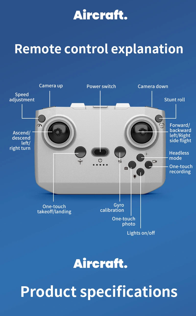Professional 4K Camera Pocket Coloful Lights