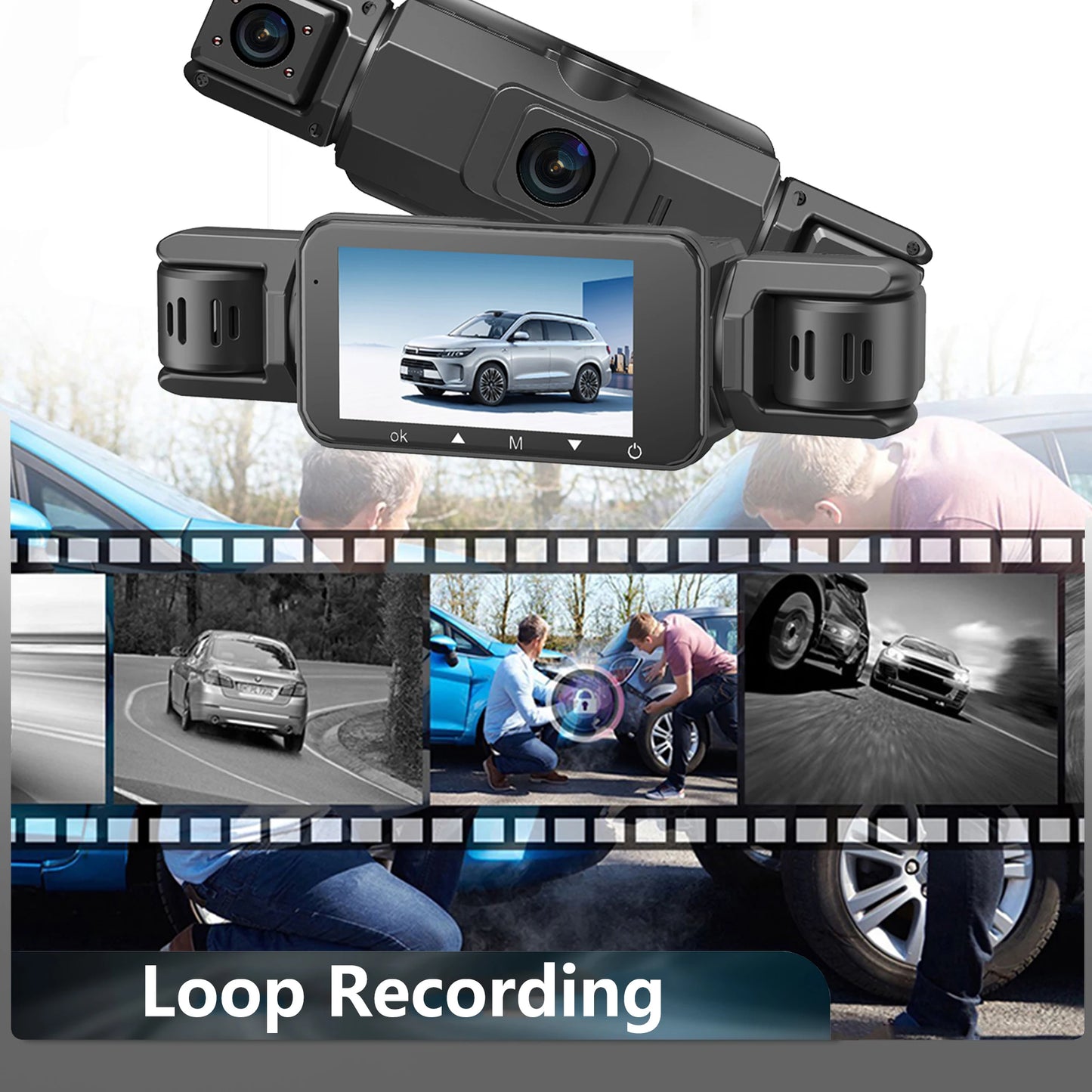 Dashcam for cars 4 Channe