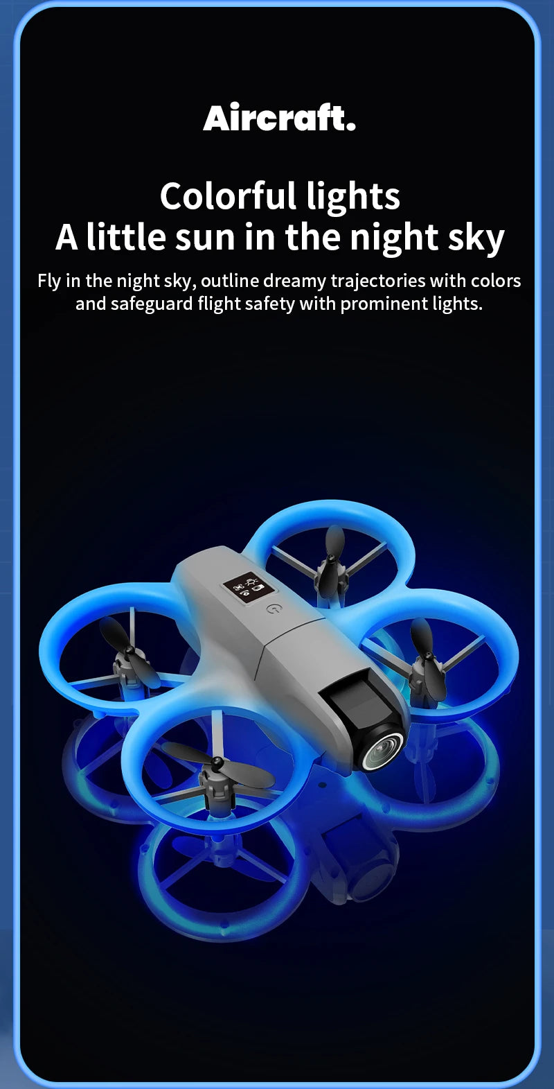 Professional 4K Camera Pocket Coloful Lights
