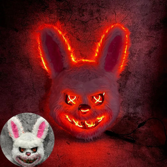 NEW LED  Light Halloween Cosplay Face Mask Party