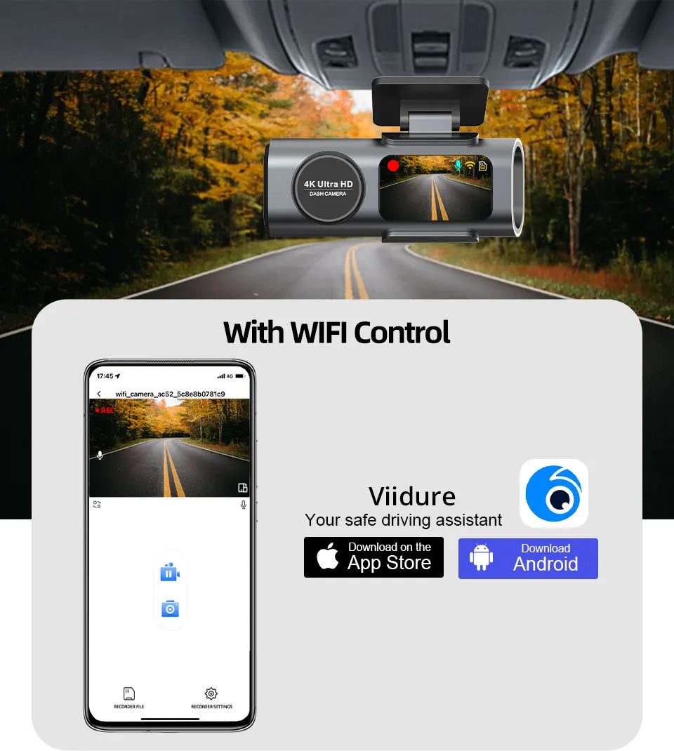 UHD Recording Car Camera DVR Night