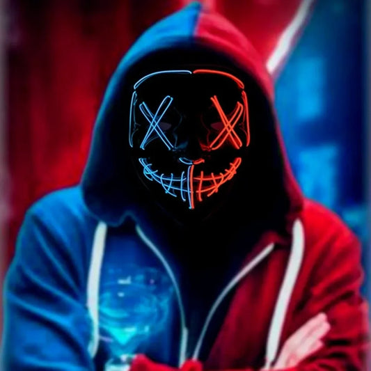 Neon Halloween Mask LED Light