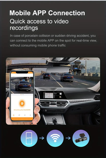DualView 1080P WiFi Dash Cam