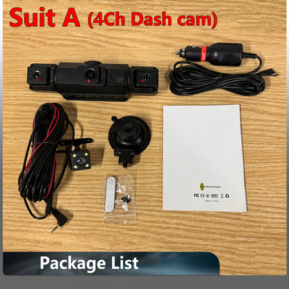 Dashcam for cars 4 Channe